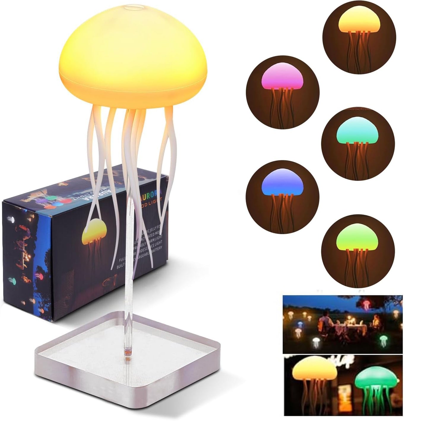Dropshipping india Jellyfish Baby LED Night Light β Soothing Ocean-Inspired Desk & Room Lamp