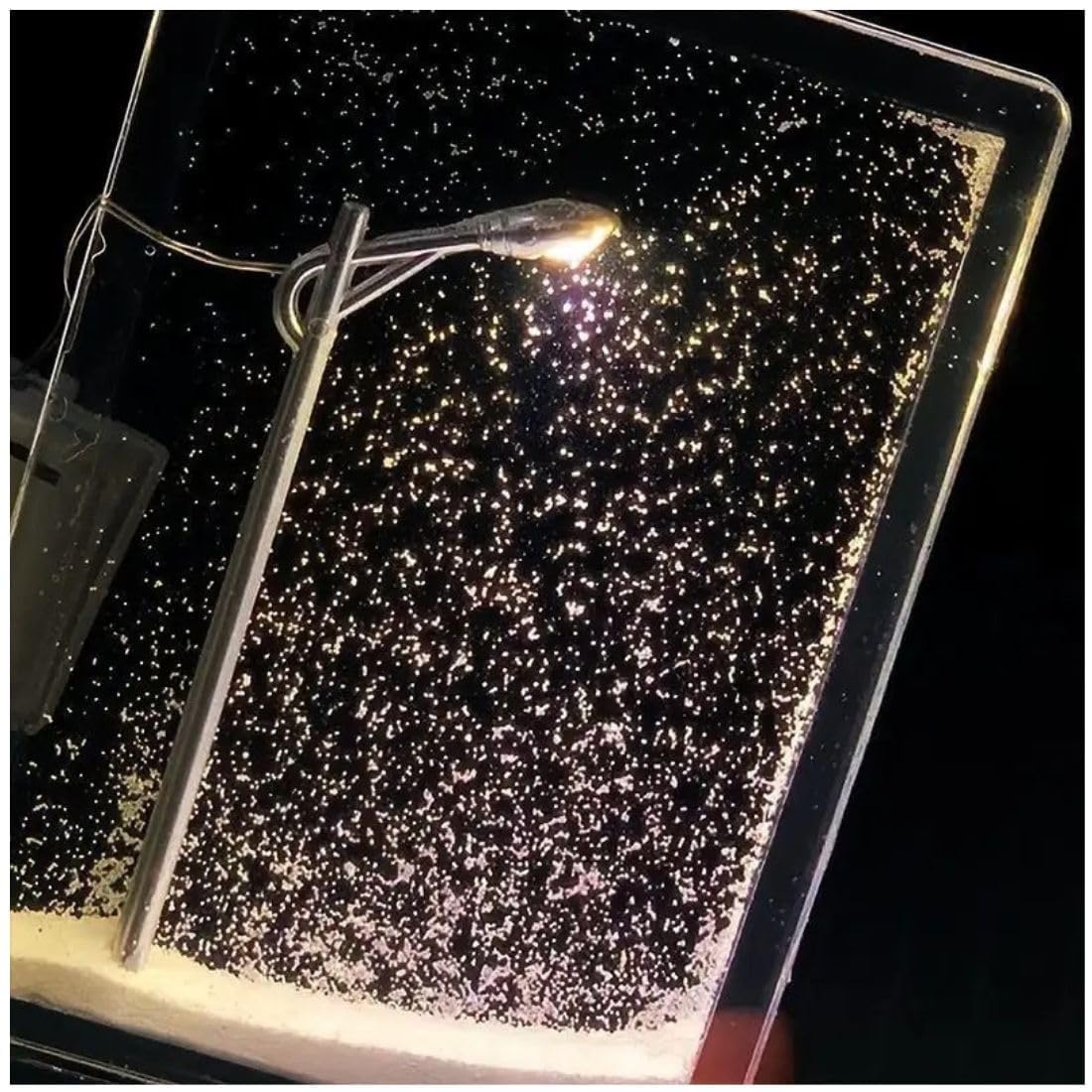 Snowfall Lamp, Street Light Snow Globe, Handmade DIY Snow Scenery Night Light, Christmas Desktop Decor for Birthday, Make Your Own Christmas Night Light, Snowflake Lamp for Family and Kids