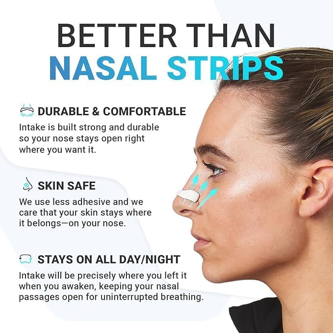 Premier Nasal Dilator Starter Kit – Black | Sleep & Sport Nasal Breathing Aid (15-Day Supply)