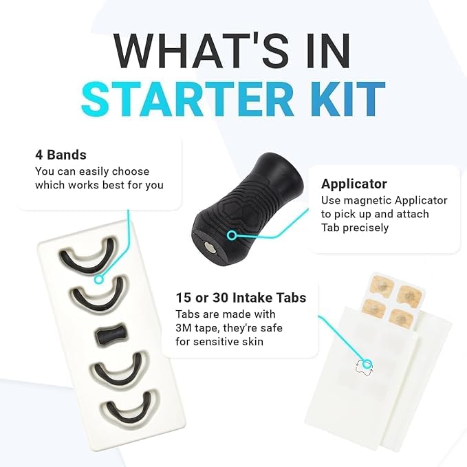 Premier Nasal Dilator Starter Kit – Black | Sleep & Sport Nasal Breathing Aid (15-Day Supply)
