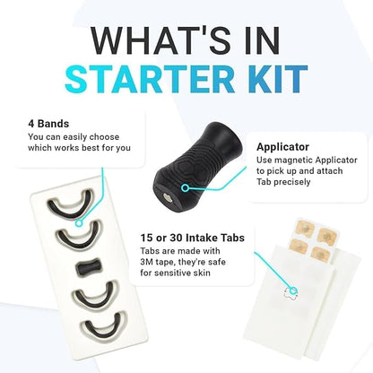Premier Nasal Dilator Starter Kit – Black | Sleep & Sport Nasal Breathing Aid (15-Day Supply)