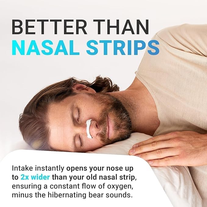 Premier Nasal Dilator Starter Kit – Black | Sleep & Sport Nasal Breathing Aid (15-Day Supply)