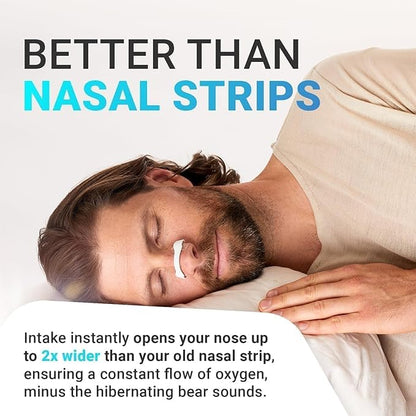 Premier Nasal Dilator Starter Kit – Black | Sleep & Sport Nasal Breathing Aid (15-Day Supply)