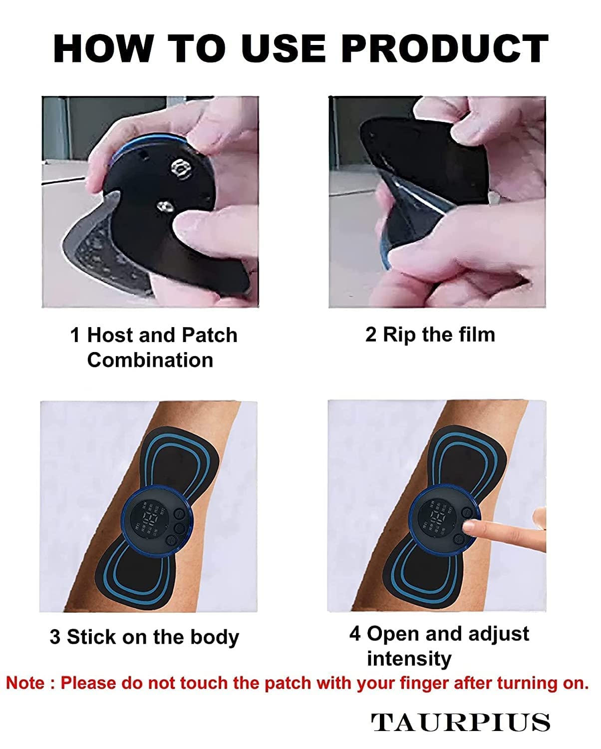 Mini Massage Machine Mini Massager Portable Rechargeable Full Body Massager For Pain Relief With 8 Mode Ems Neck Cervical Massager (Body Massager) (Vib-Mass),Multicolour