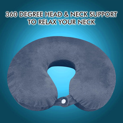 Grey Neck Pillow, Travel Essentials Neck Pain, Car Neck Rest, Travel Air Pillow, Cervical Pillow, Airplane Car Cushions Pillows Men and Women Pillow for Sleeping Neck Pillow Neck Support