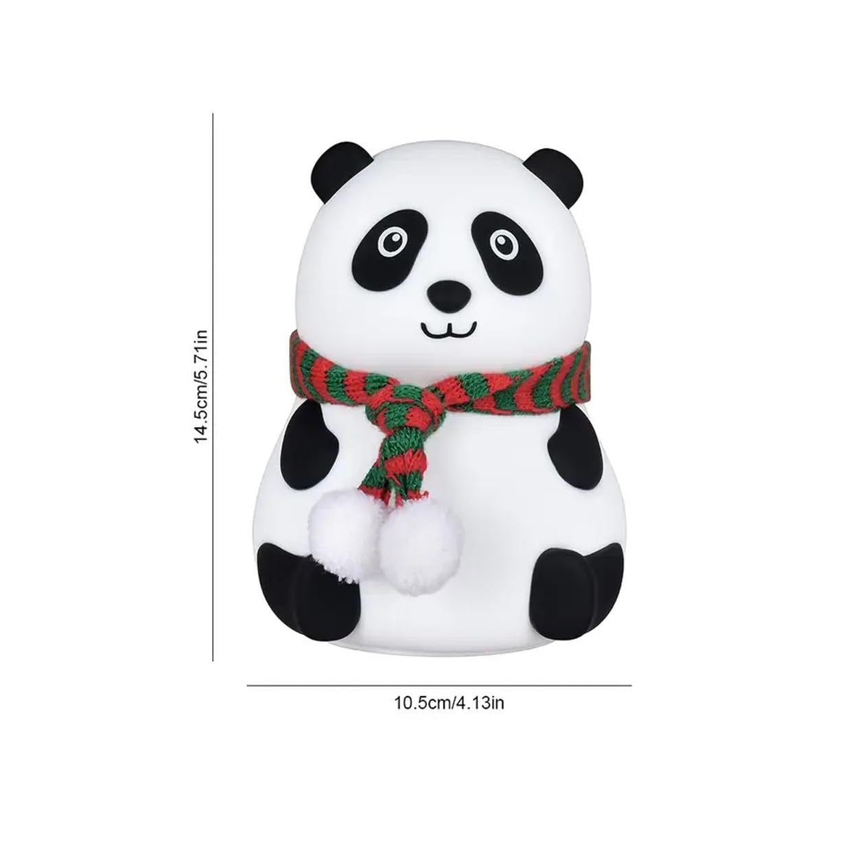 Dropshipping india Cute Panda LED Night Light – Soft Silicone Bedside Lamp with Cozy Glow Silicone Panda Touch Lamp Night Light for Kids Lover Gifts for Teen Girls Boys Nightlight Lamp Cute Aesthetic Baby Room Decor Gifts for Girlfreinds