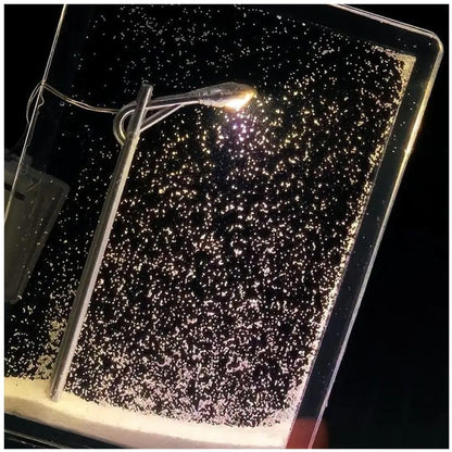 Snowfall Lamp, Street Light Snow Globe, Handmade DIY Snow Scenery Night Light, Christmas Desktop Decor for Birthday, Make Your Own Christmas Night Light, Snowflake Lamp for Family and Kids
