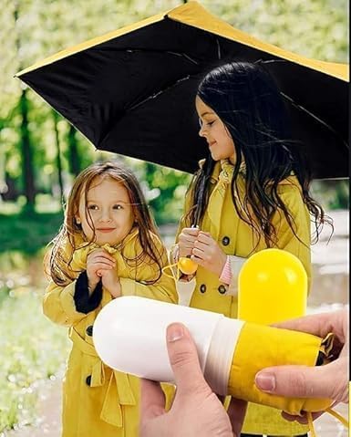 Dropshipping india Mini Capsule Umbrella – 6-Rib UV-Resistant Pocket Umbrella (18.5cm Folded), Waterproof & Windproof for Men, Women & Kids