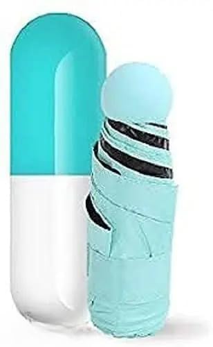 Dropshipping india Mini Capsule Umbrella – 6-Rib UV-Resistant Pocket Umbrella (18.5cm Folded), Waterproof & Windproof for Men, Women & Kids