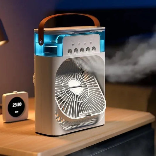 Portable Air Conditioner - Small Personal Air Cooler Quiet AC Portable Mini Computer Cooling Fan USB Powered 1/2/3H Timer, 3 Speed