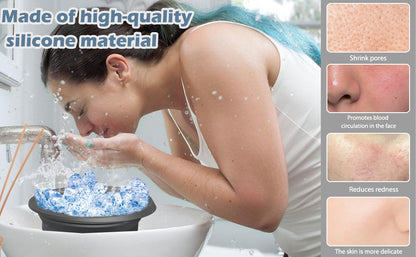 Collapsible Silicone Ice Facial Bowl for Face Ice Bath | Pore Tightening, Puffiness Relief & Skin Glow