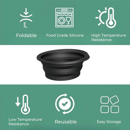 Collapsible Silicone Ice Facial Bowl for Face Ice Bath | Pore Tightening, Puffiness Relief & Skin Glow