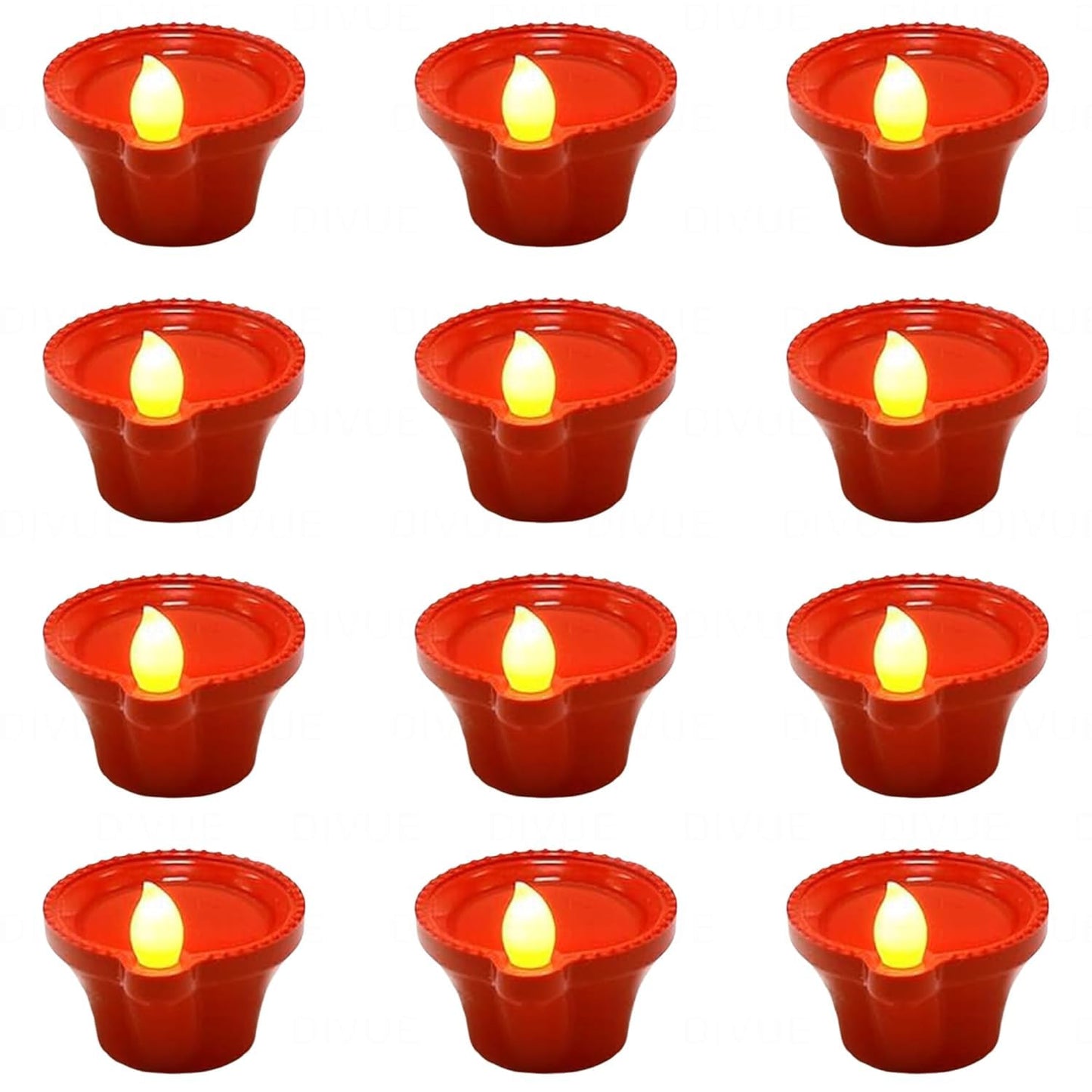 🪔 Pickartme Water LED Sensor Diya for Diwali – Automatic On/Off Floating Diya Lights (Pack of 12)