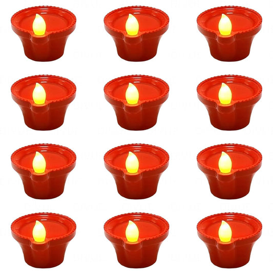 🪔 Pickartme Water LED Sensor Diya for Diwali – Automatic On/Off Floating Diya Lights (Pack of 12)
