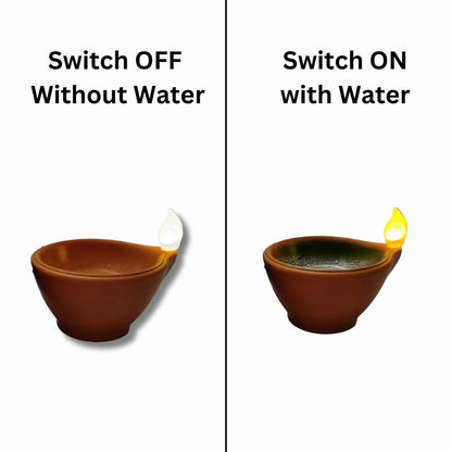 🪔 Pickartme Water LED Sensor Diya for Diwali – Automatic On/Off Floating Diya Lights (Pack of 12)
